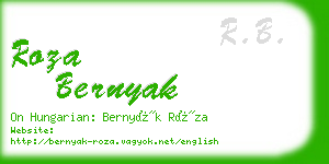 roza bernyak business card